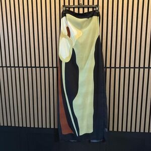 Black Iris Sheer Maxi dress lined with mini dress